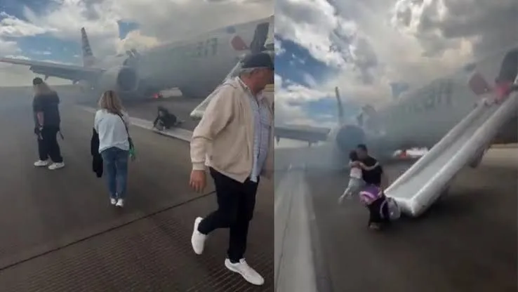 Se incendia avión de American Airlines en Denver; evacuaron a todos los pasajeros