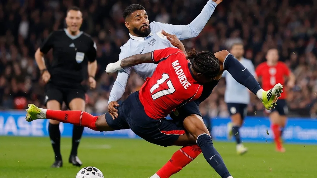 Inglaterra y Uruguay empatan en el Wembley Stadium durante la fecha FIFA de marzo