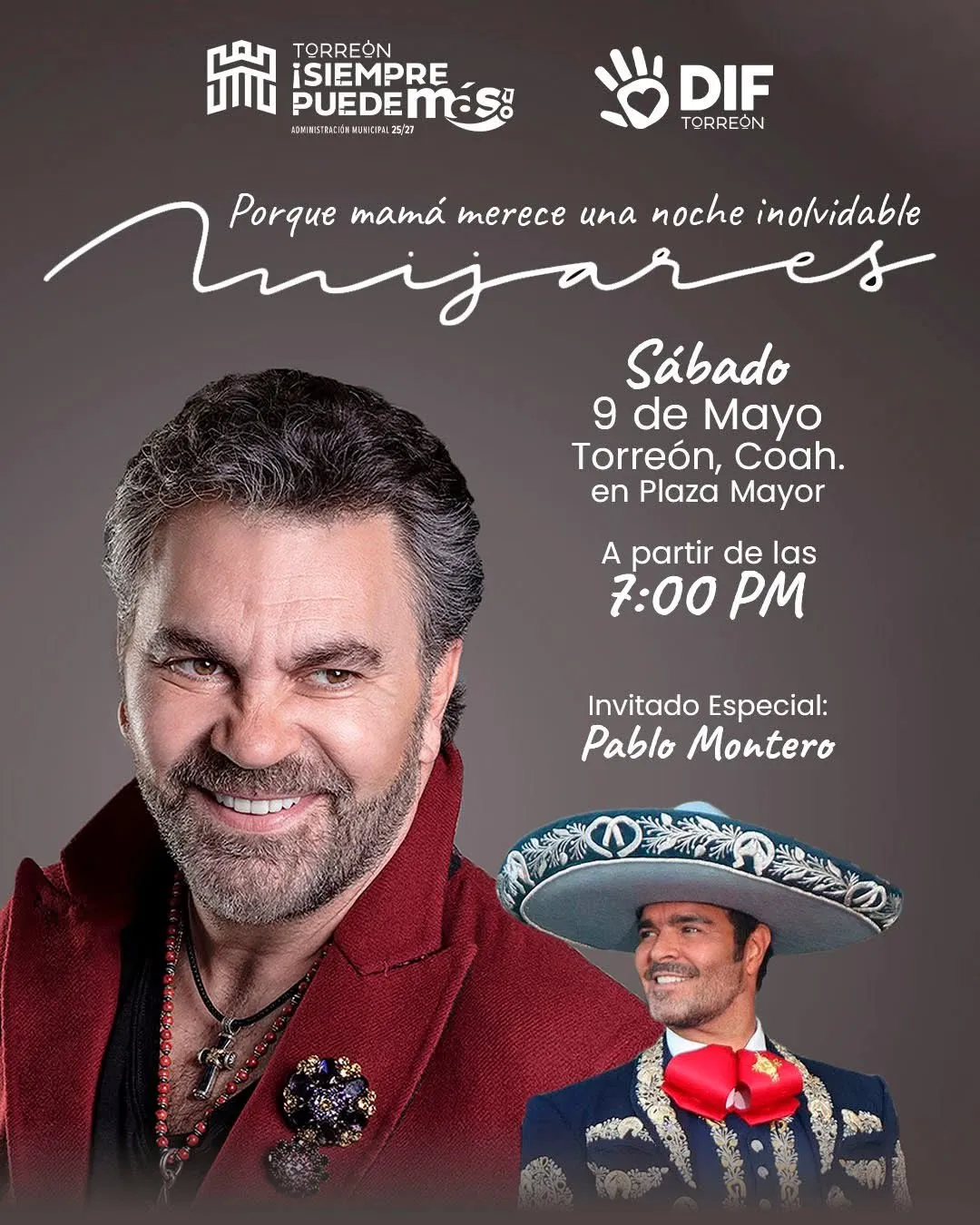 Torreón celebrará a las mamás con concierto gratuito de Mijares en Plaza Mayor