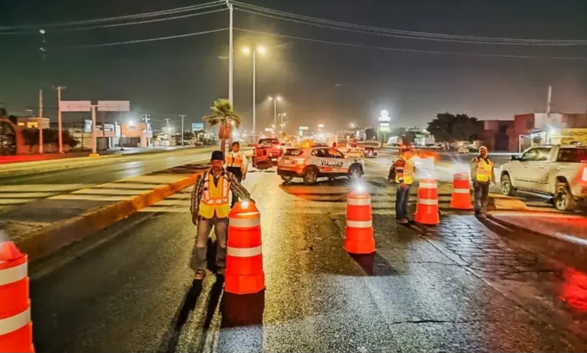 Torreón refuerza su infraestructura vial con la rehabilitación del puente en el Periférico Raúl López Sánchez