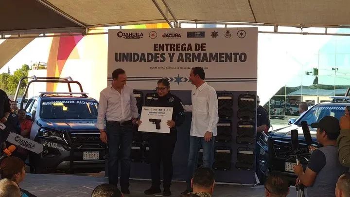 Manolo Jiménez anuncia inversión de 30 mdp en seguridad para Acuña