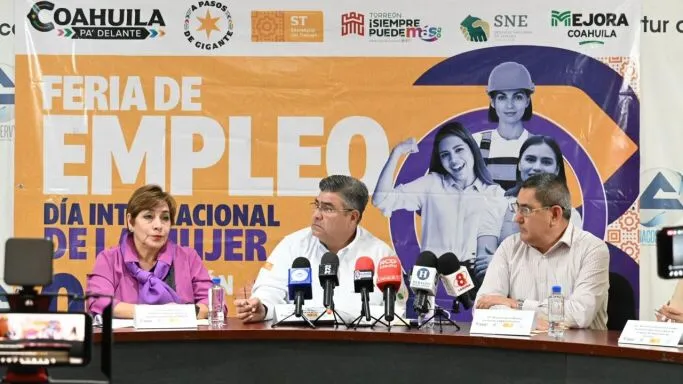 Ofertarán más de 500 vacantes en Feria de Empleo Mujer 2025 en Torreón