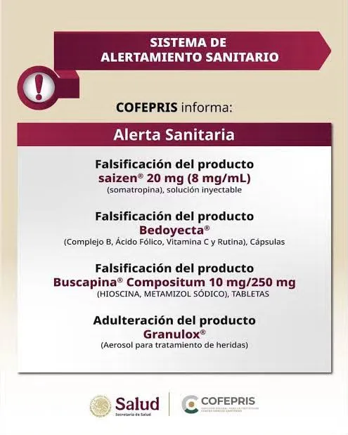 Cofepris alerta por cuatro medicamentos falsificados o adulterados: ¿cuáles son?