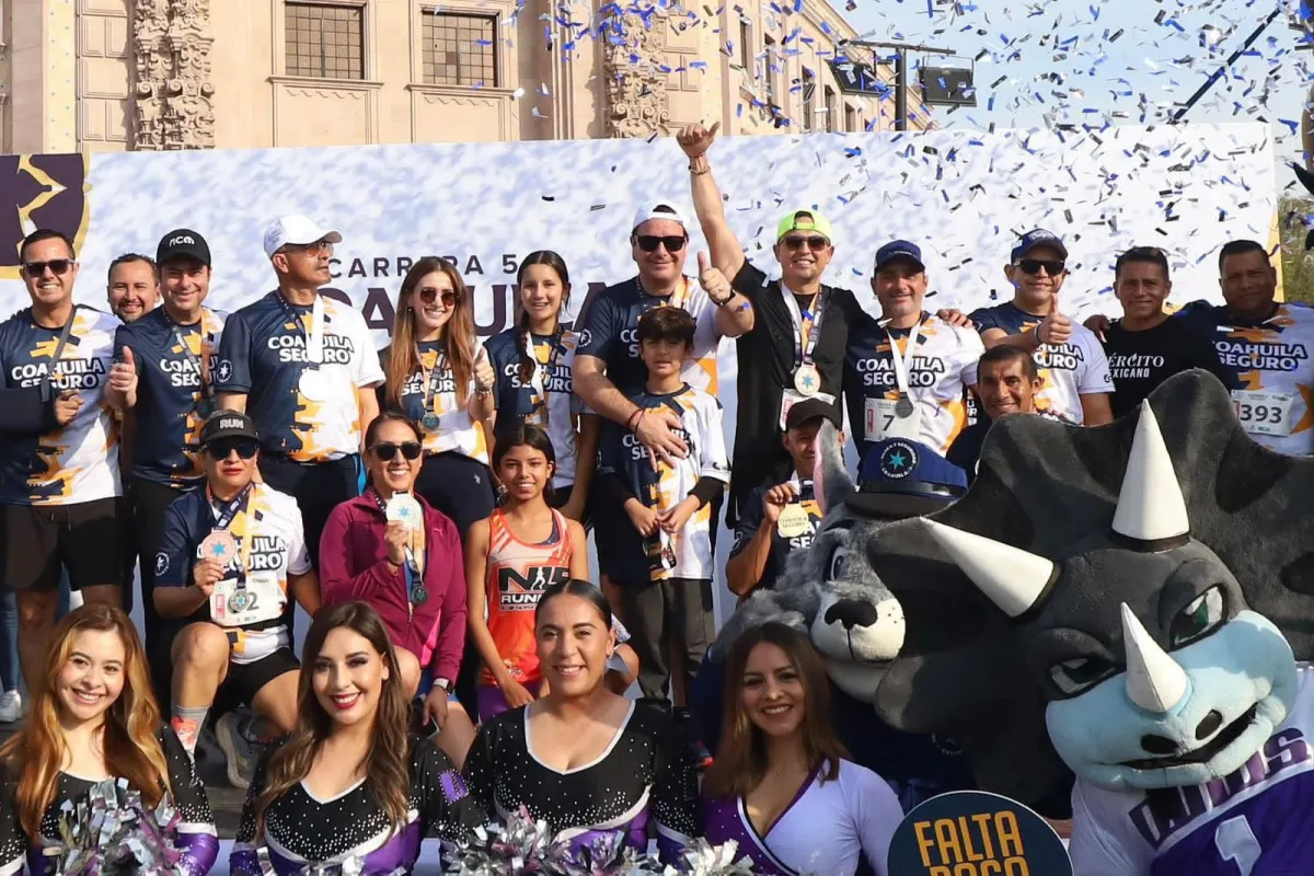 Un éxito Carrera 5K “Coahuila Seguro”: participaron más de 1,400 corredores