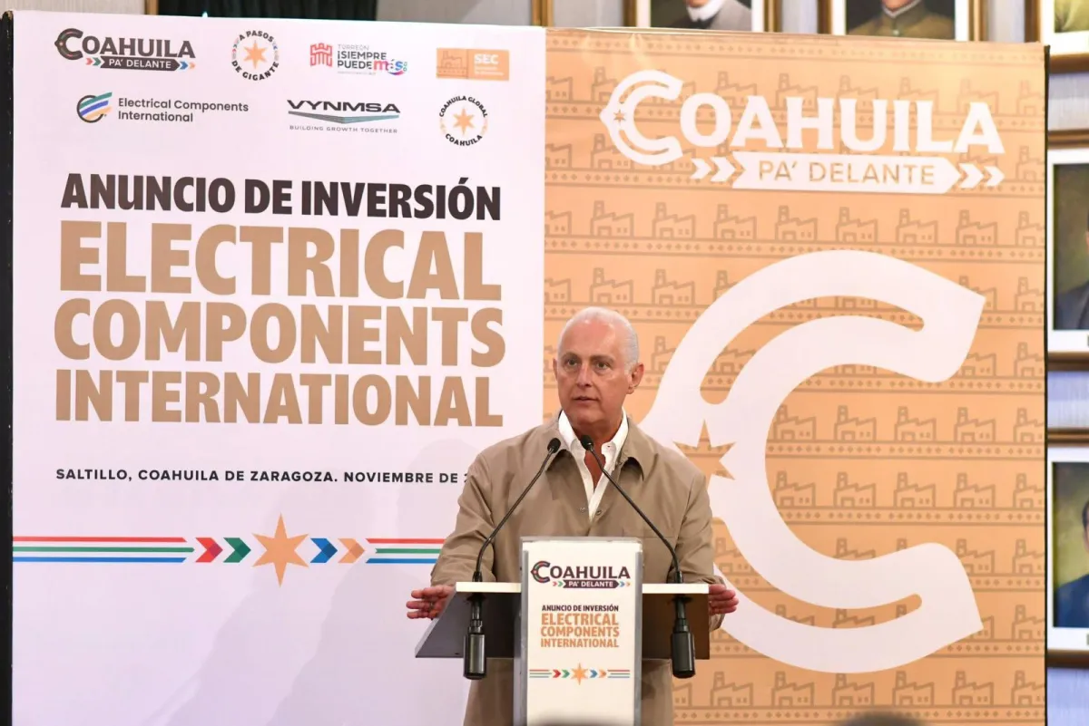 Electrical Components International invertirá 30 millones de dólares en Torreón; generará 1,200 empleos