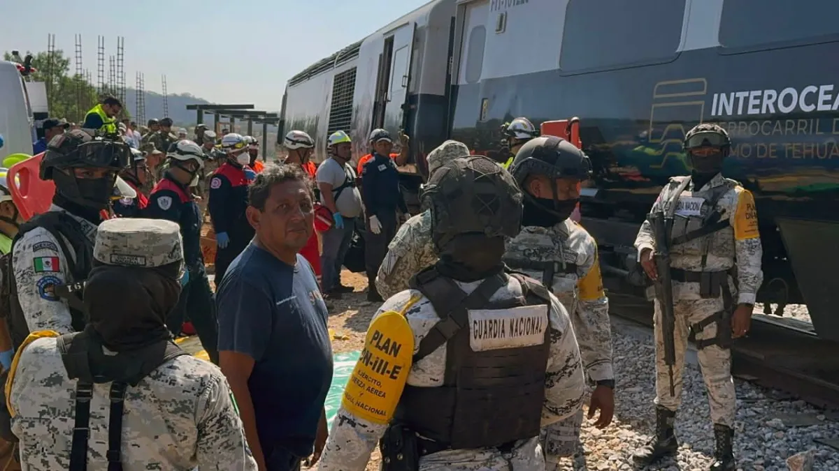 Suspenden indefinidamente operaciones del Tren Interoceánico en Coatzacoalcos tras accidente fatal