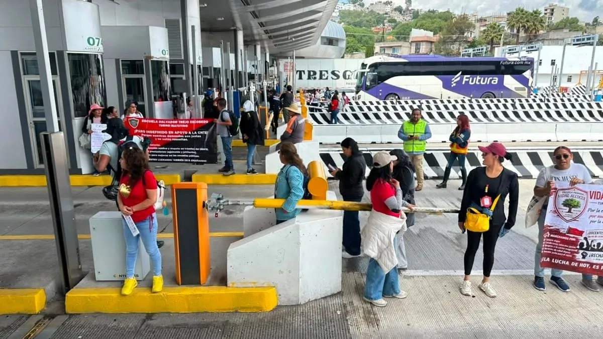 CNTE anuncia paso libre en casetas y refuerza movilizaciones en accesos a la Ciudad de México