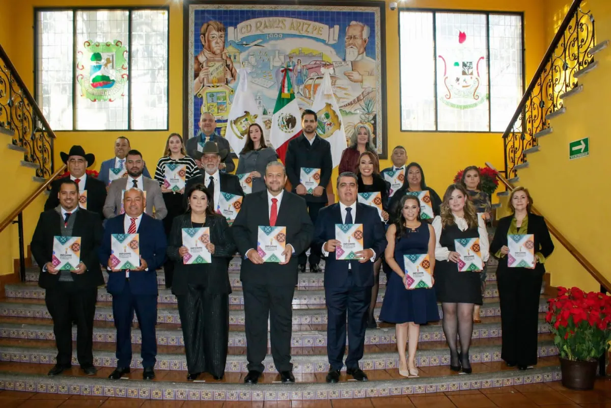 Tomás Gutiérrez rinde su Primer Informe con avances en movilidad, seguridad y salud en Ramos Arizpe