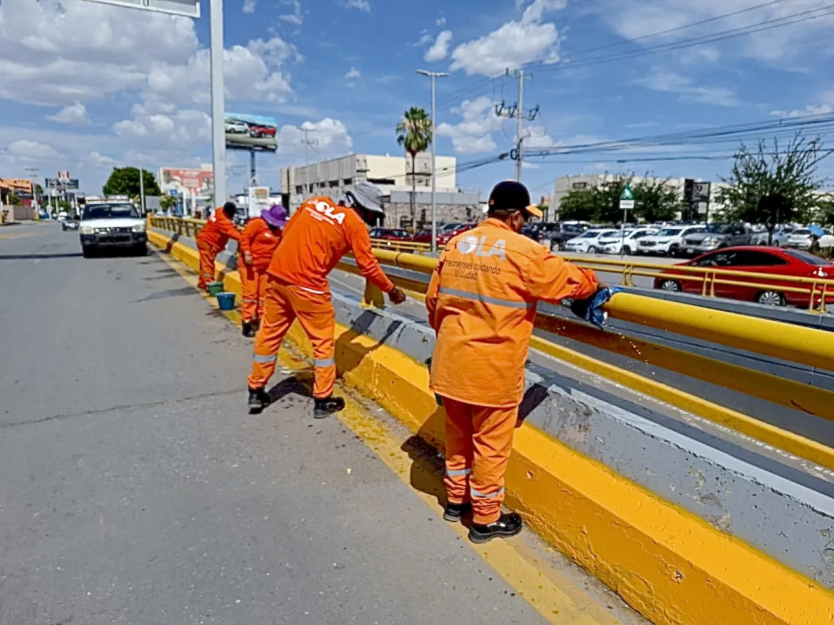 Dan mantenimiento integral al Nudo Mixteco para mejorar seguridad y movilidad en Torreón