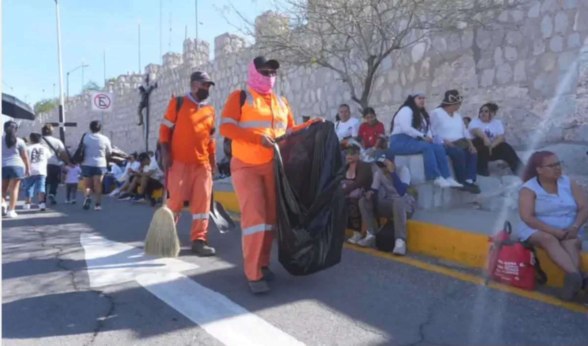 Recolectan 3 toneladas de basura tras Viacrucis 2026 en el Cerro de las Noas