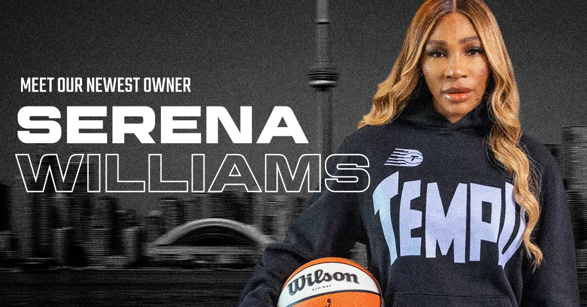 Serena Williams se une como propietaria del Toronto Tempo en la WNBA