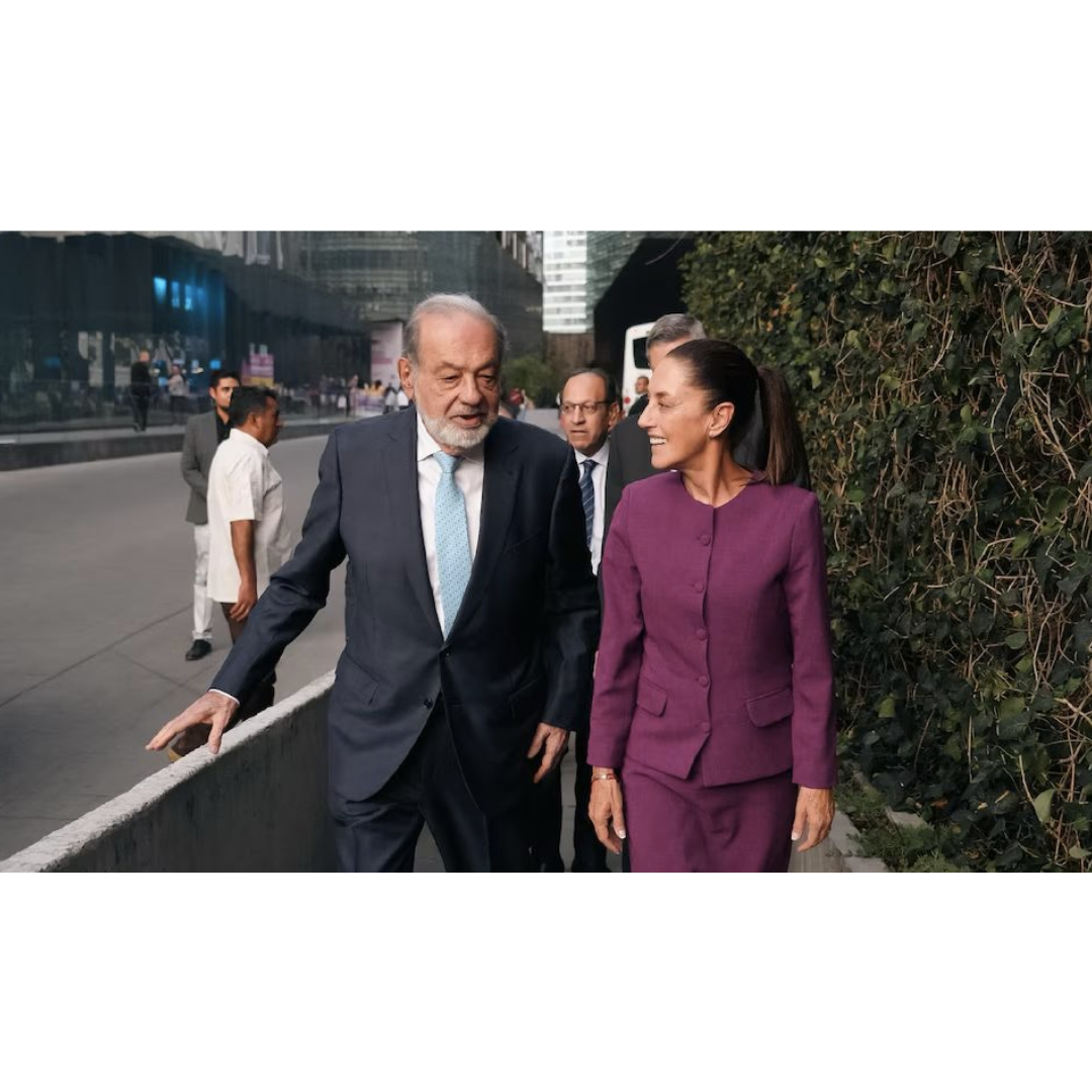 CLAUDIA SHEINBAUM Y CARLOS SLIM SOSTIENEN REUNIÓN INFORMAL SOBRE PROYECTOS PARA MÉXICO
