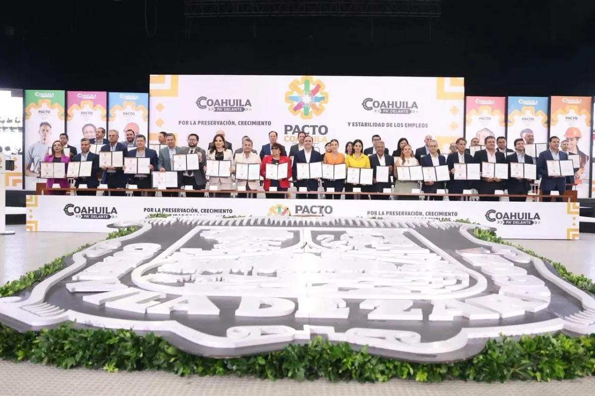 FIRMAN PACTO PARA BLINDAR LA ESTABILIDAD LABORAL EN COAHUILA