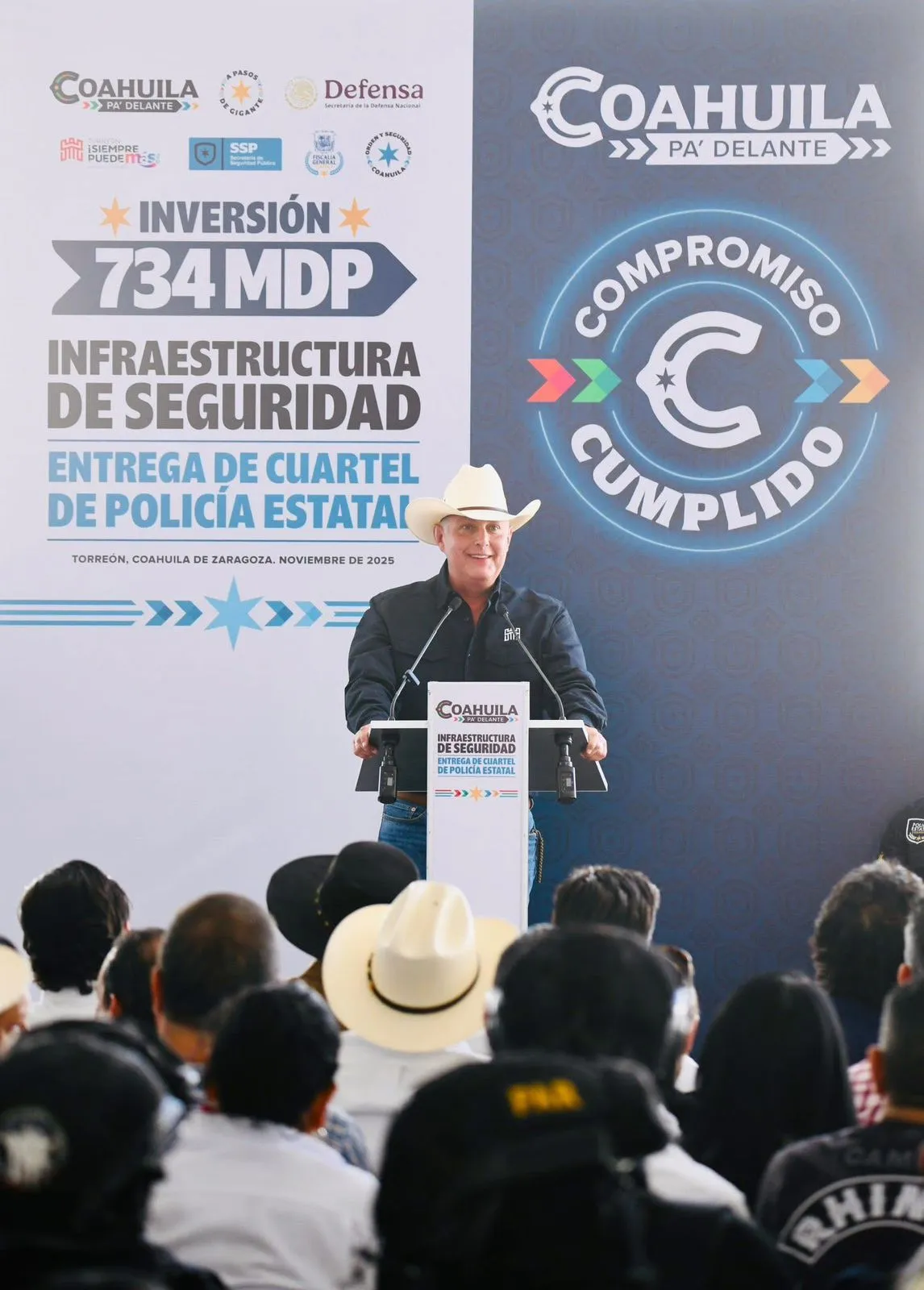 Torreón fortalece su seguridad con nuevo cuartel de la Policía Estatal en La Flor de Jimulco