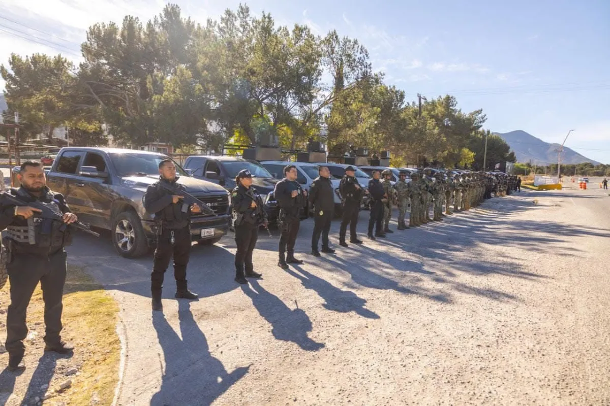 Refuerzan blindaje de Saltillo con primer operativo coordinado del año en límites con Zacatecas