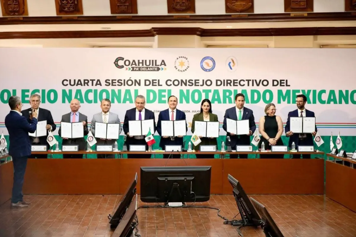 Coahuila es sede de la Cuarta Sesión del Consejo Nacional del Notariado Mexicano