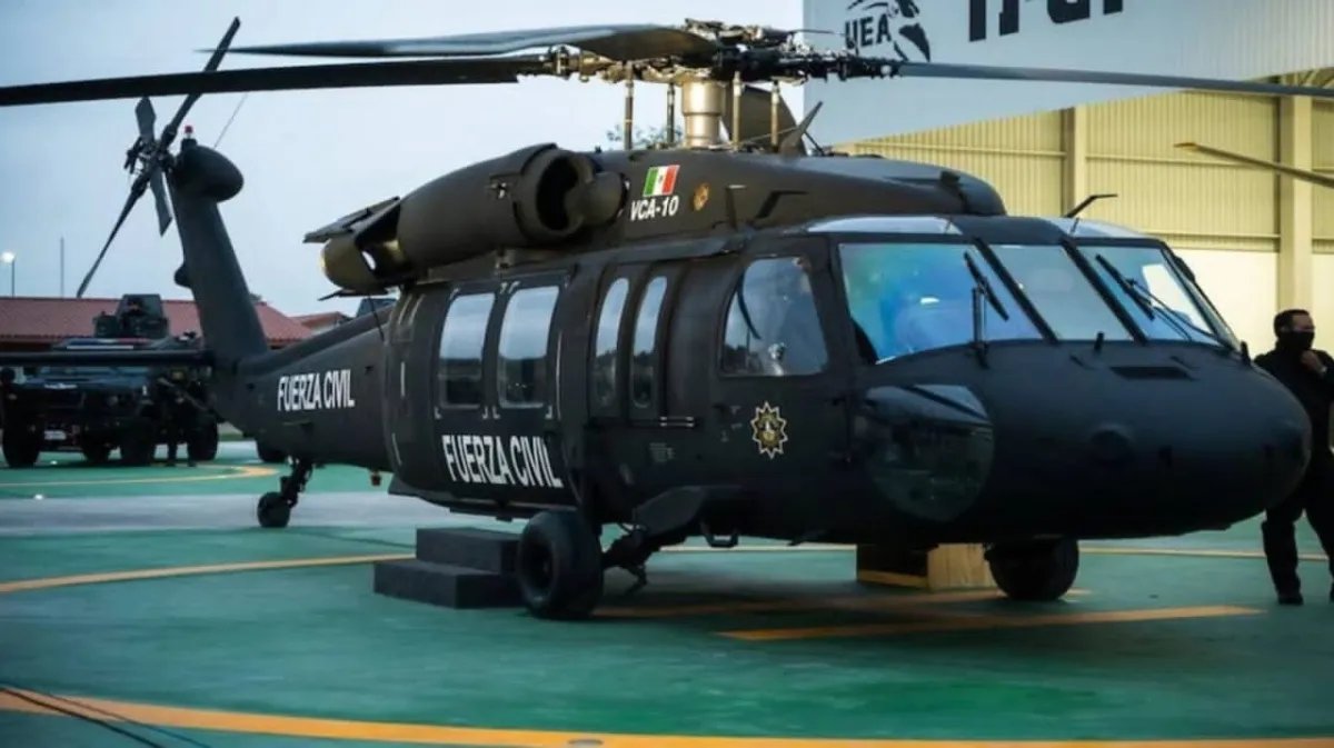 Refuerzan vigilancia aérea en Nuevo León con nuevo helicóptero Black Hawk