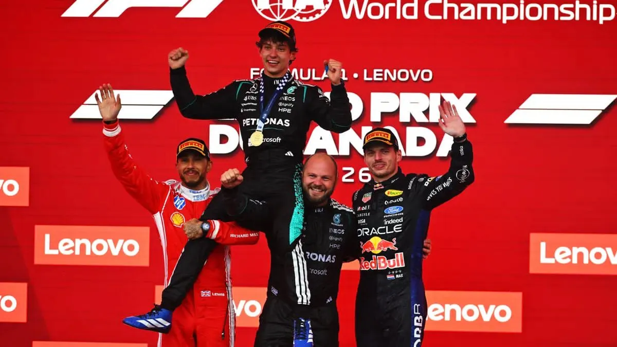 Kimi Antonelli gana en Canadá tras resistir a Verstappen y Hamilton; suma cuatro victorias consecutivas en Fórmula 1