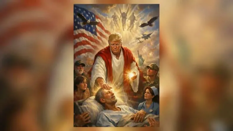 Trump justifica imagen generada con IA, “era yo como médico” y mantiene críticas contra el papa León XIV