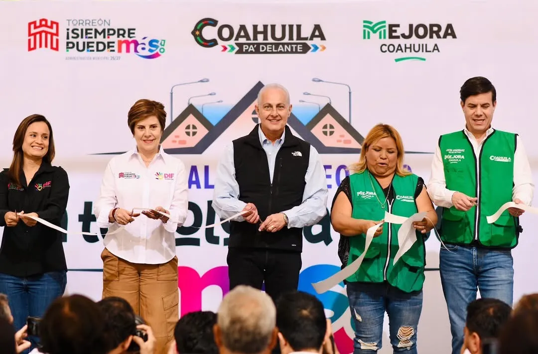 Torreón fortalece espacios públicos en Braulio Fernández con nueva techumbre y áreas deportivas rehabilitadas