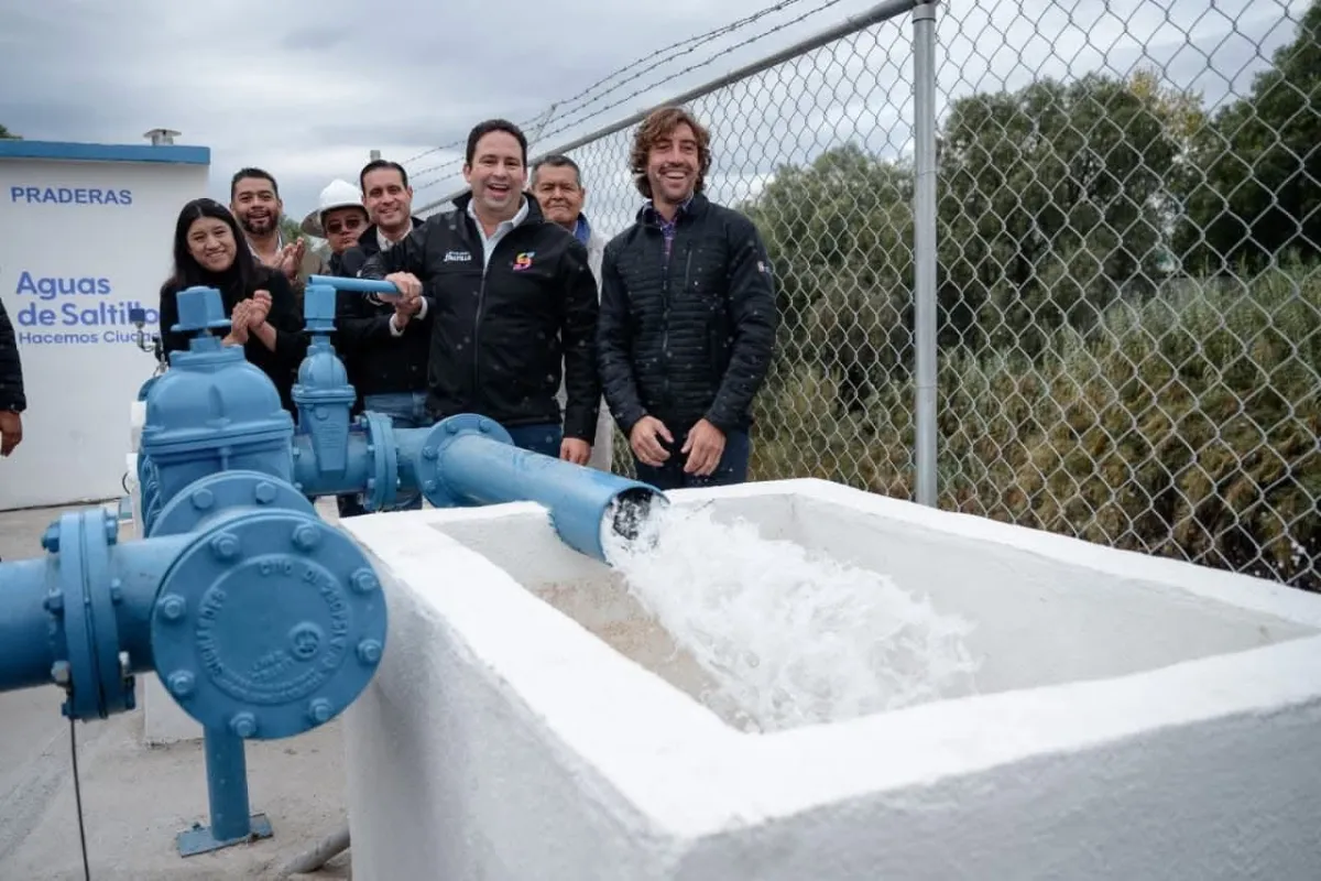 Saltillo incrementa 15% su caudal de agua con nuevo pozo en Praderas