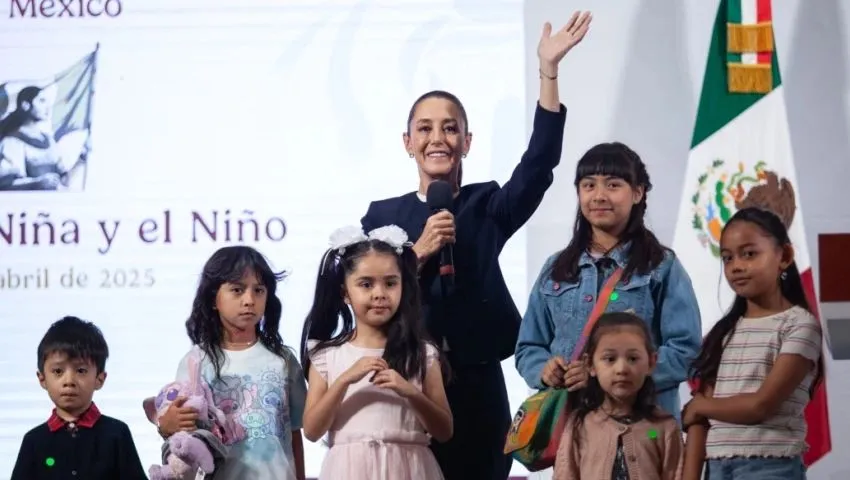 Sheinbaum convierte su mañanera en un homenaje al Día del Niño