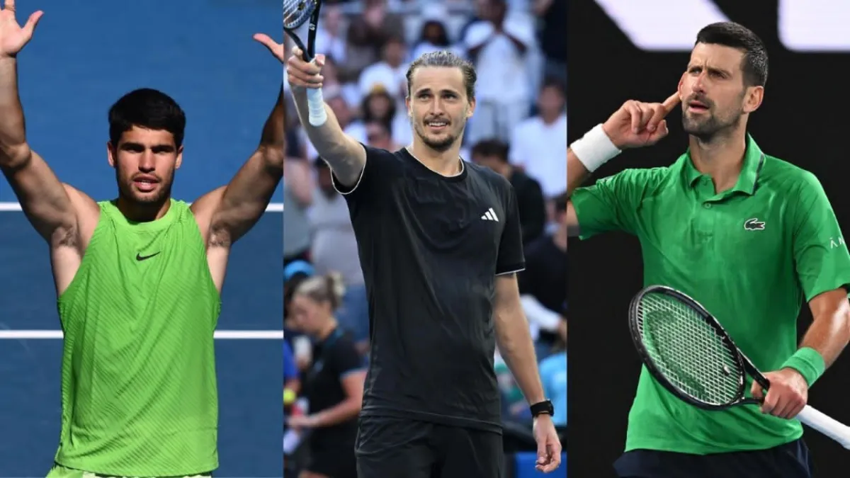 Alcaraz, Zverev y Djokovic se instalan en Cuartos del Abierto de Australia