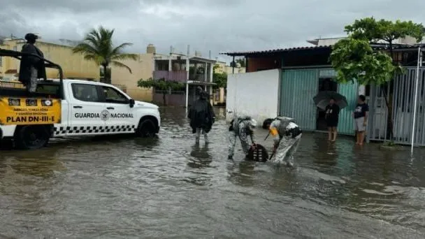 Guardia Nacional activa el Plan DN-III-E en Guerrero ante afectaciones por tormenta tropical Dalila