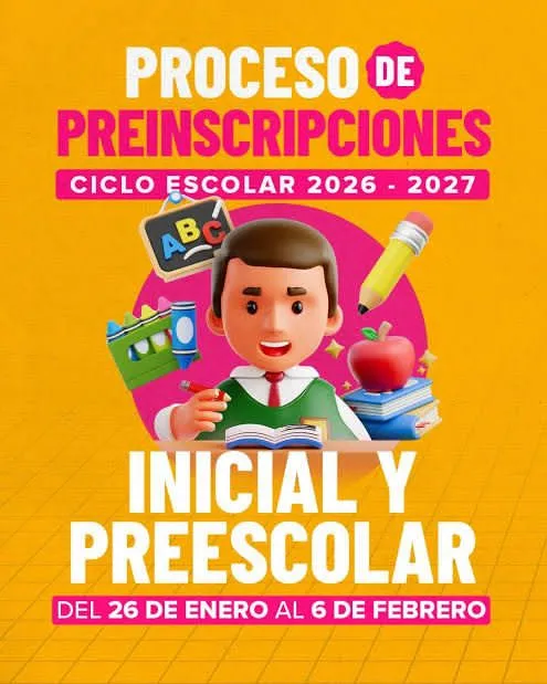 Requisitos para preinscripciones del ciclo escolar 2026-2027 en Coahuila