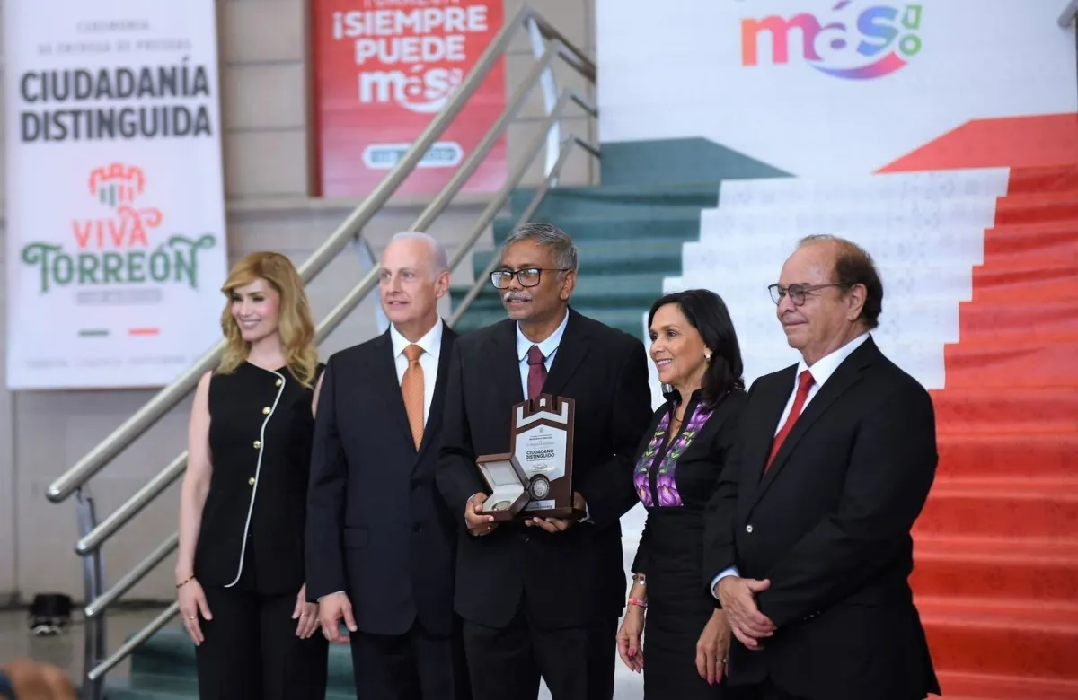 Dr. Nagamani Balagurusamy recibe la Presea Ciudadano Distinguido 2025 en Torreón