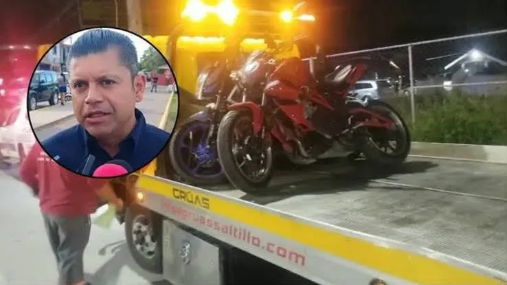 Operativo contra acrobacias en moto deja un detenido y cinco motocicletas aseguradas en Saltillo