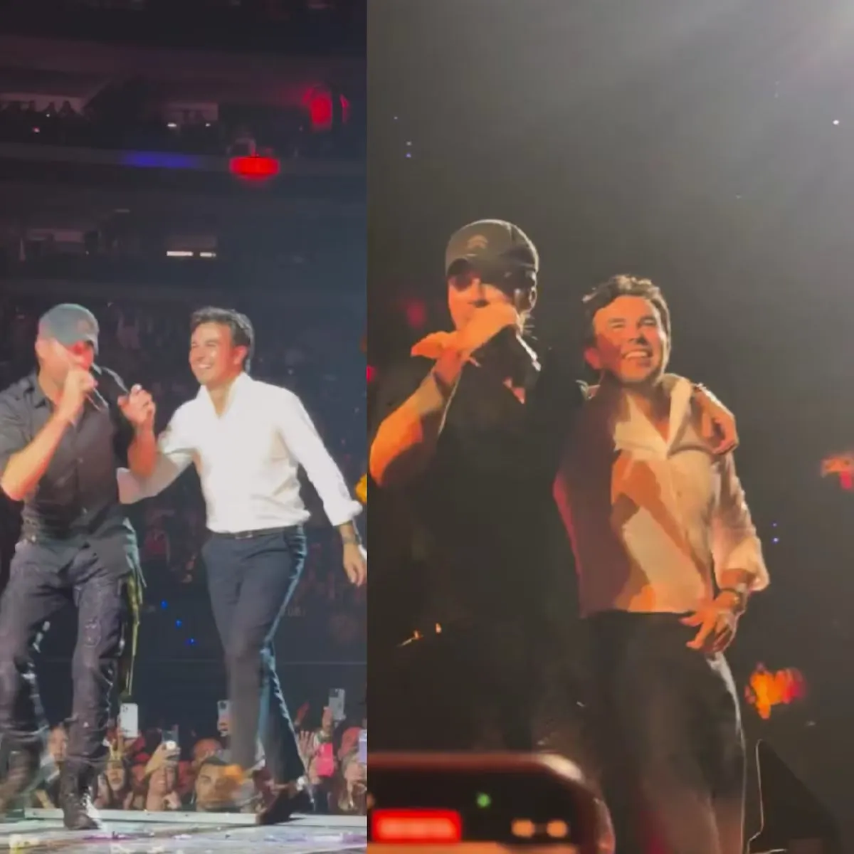 Checo’ Pérez sorprende al público al subir al escenario con Enrique Iglesias en Guadalajara
