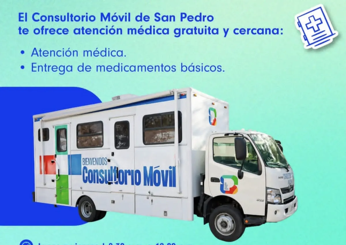 Consultorio Móvil acerca servicios de salud gratuitos a comunidades de San Pedro