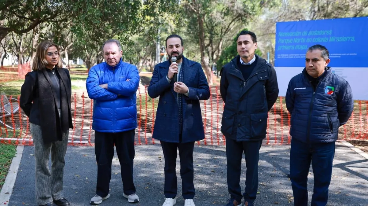 Arrancan rehabilitación de andadores en Parque Norte de San Pedro con inversión millonaria