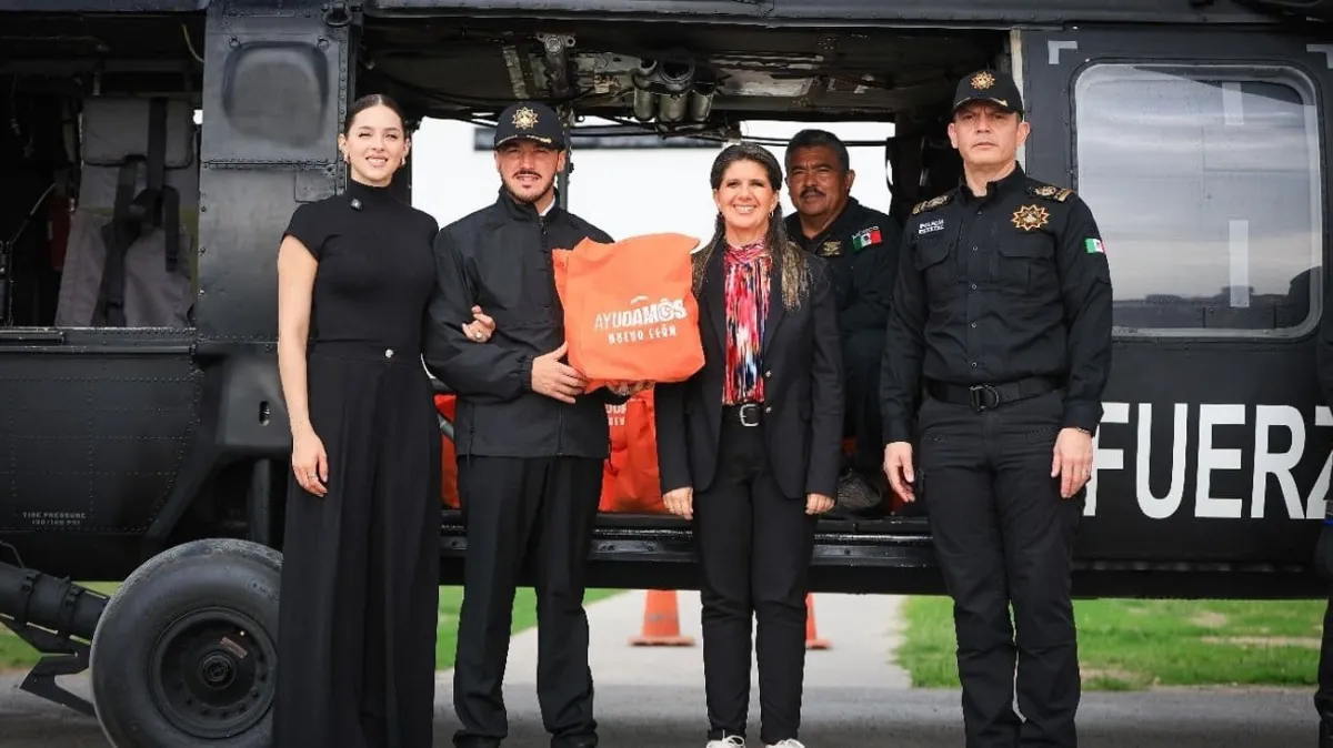 Estado de NL envía apoyo humanitario a Veracruz con helicóptero Black Hawk