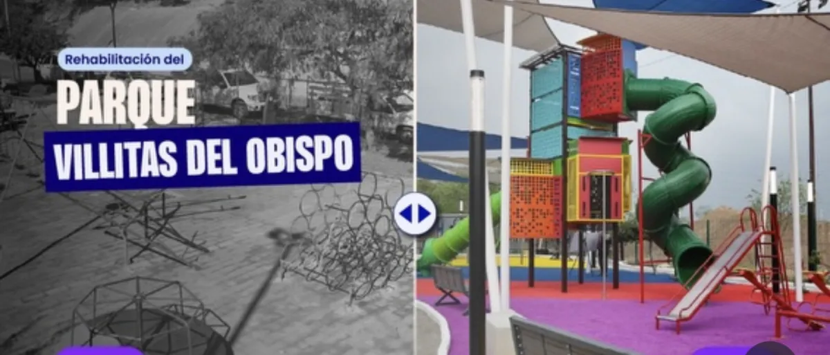Renuevan Parque Villitas del Obispo con nuevas áreas recreativas y de convivencia