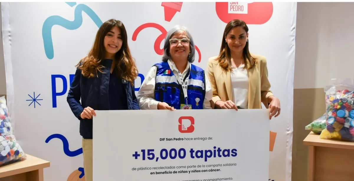 Entregan más de 15 mil tapitas para apoyar a niñas y niños con cáncer