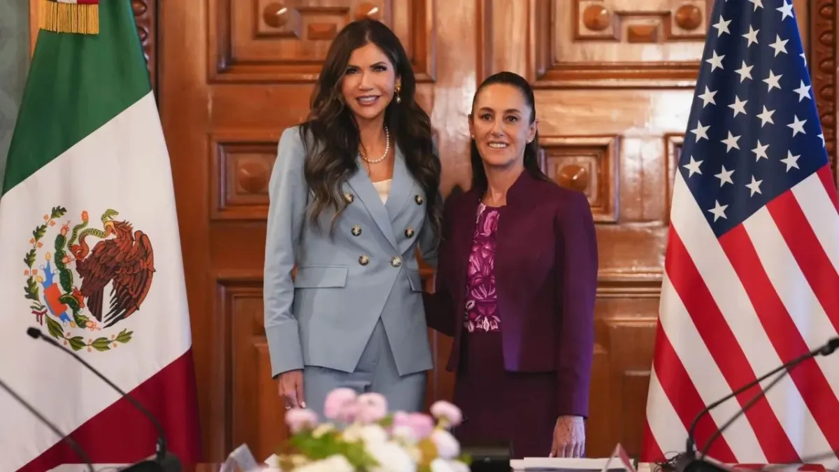 Claudia Sheinbaum se Reúne con Kristi Noem en Palacio Nacional