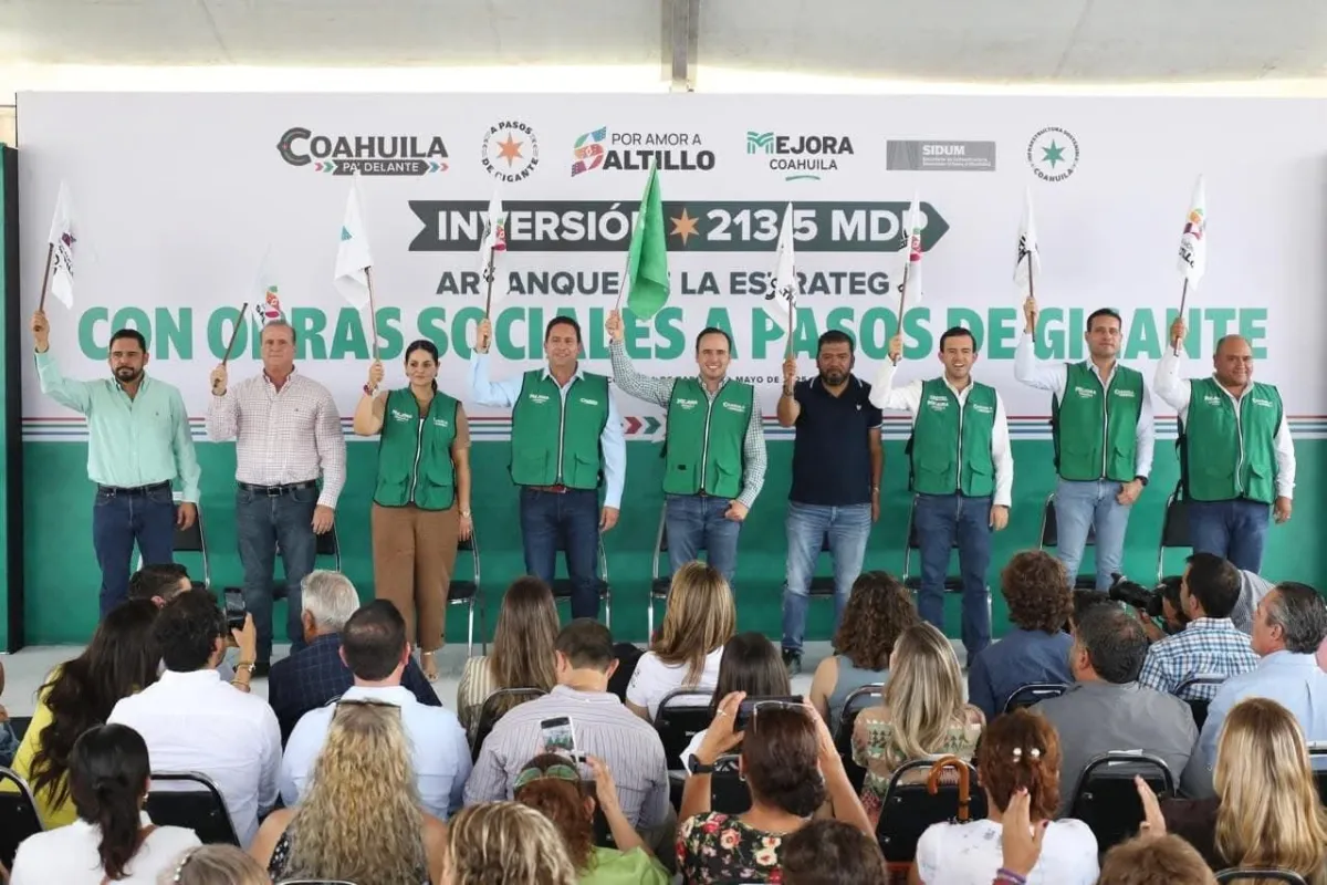 Gobierno de Coahuila invertirá 213.5 mdp en obras sociales en Saltillo
