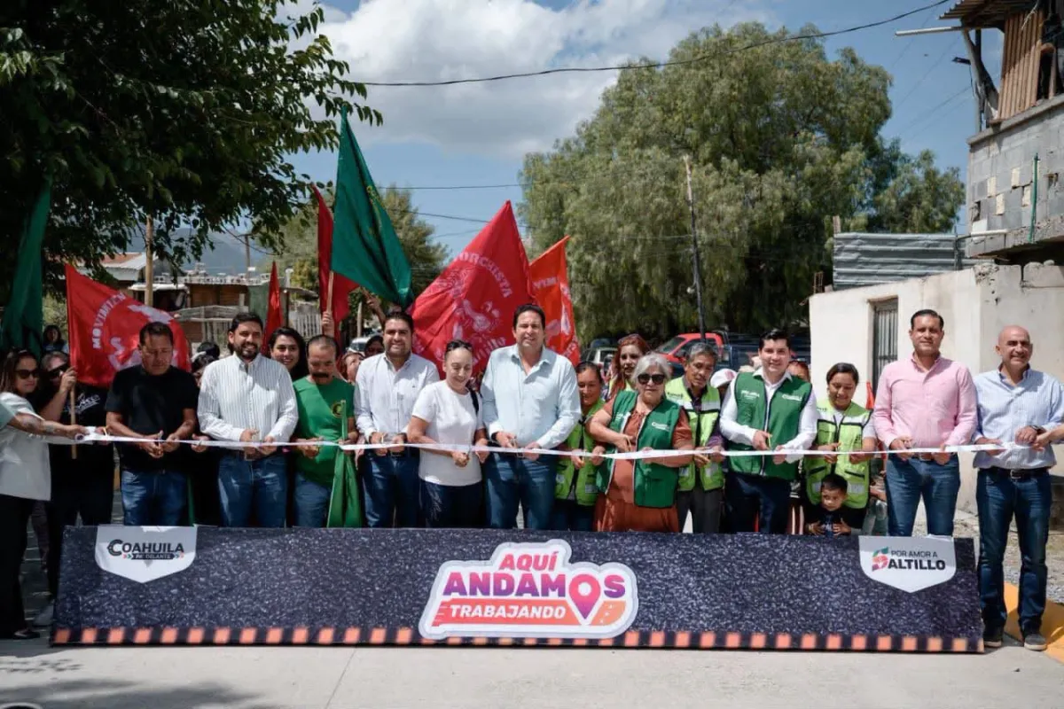 Saltillo amplía pavimentación en la colonia Nueva Esperanza con inversión de 2 mdp