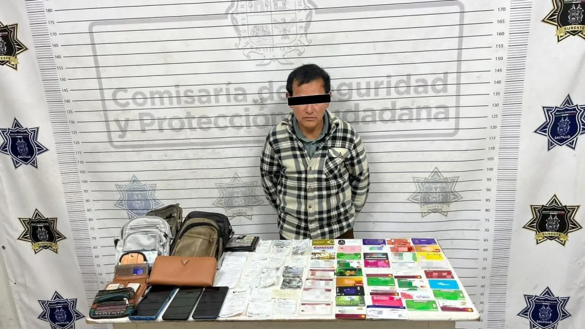 Cae presunto carterista que operaba en Coahuila y otros siete estados
