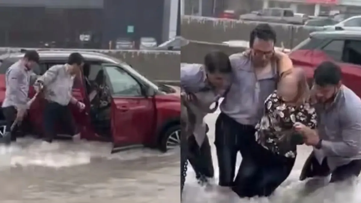 Jóvenes que rescataron a mujer en Monterrey son homenajeados con carnita asada