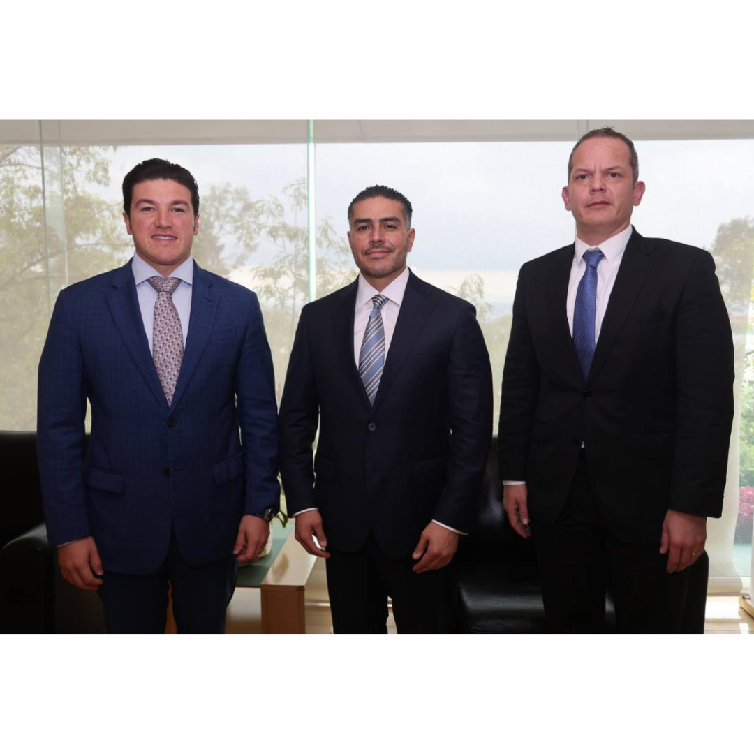SAMUEL GARCÍA Y GERARDO ESCAMILLA SE REÚNEN CON OMAR GARCÍA HARFUCH POR LA SEGURIDAD DE NUEVO LEÓN.
