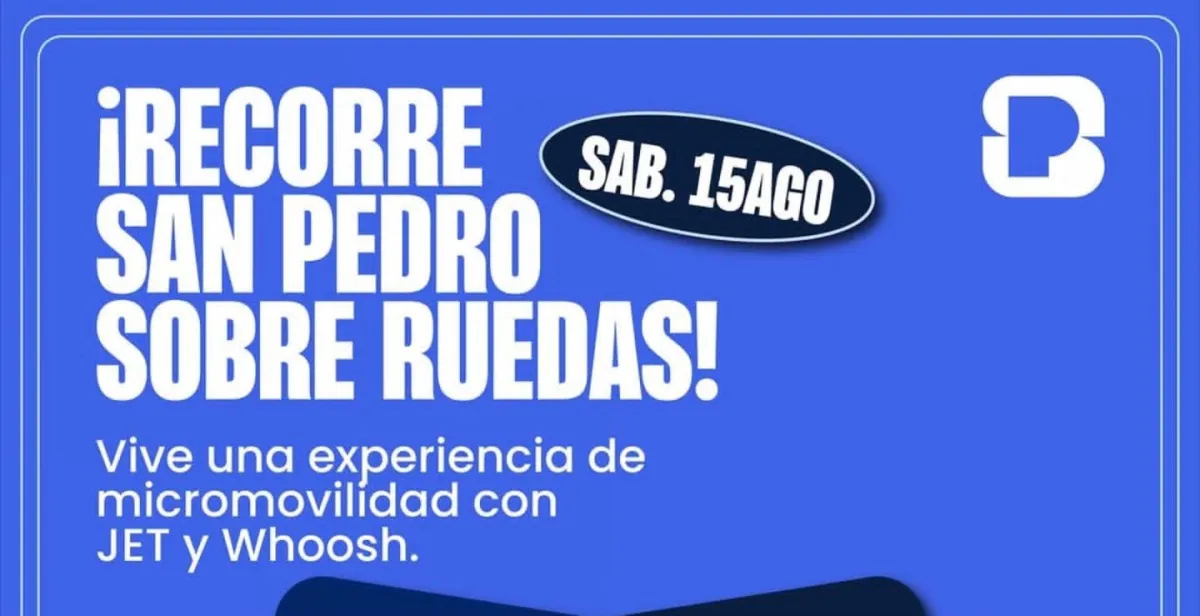 Invitan a recorrer Centrito Valle sobre ruedas con JET y Whoosh