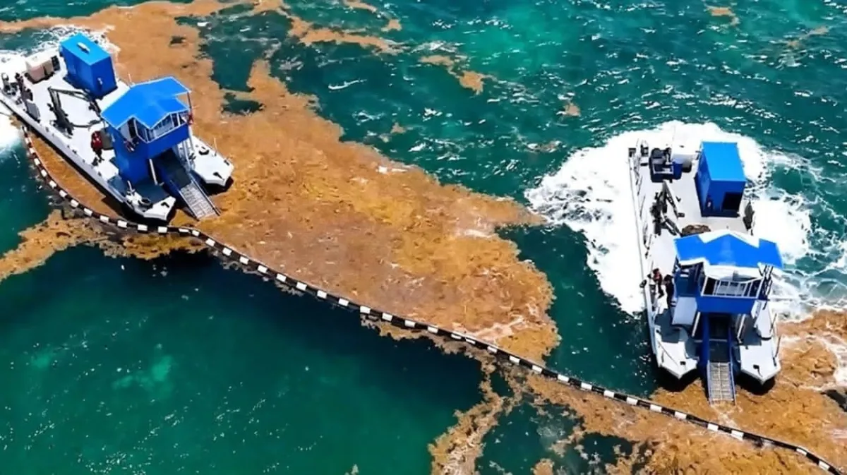 Marina refuerza operativo contra el sargazo en Quintana Roo