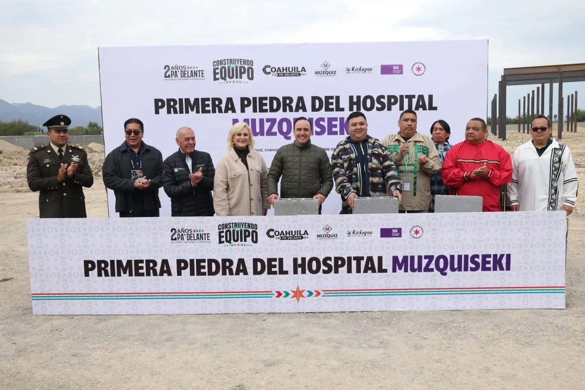 Colocan primera piedra del Hospital Muzquiseki: un nuevo centro de salud de primer mundo para la Carbonífera