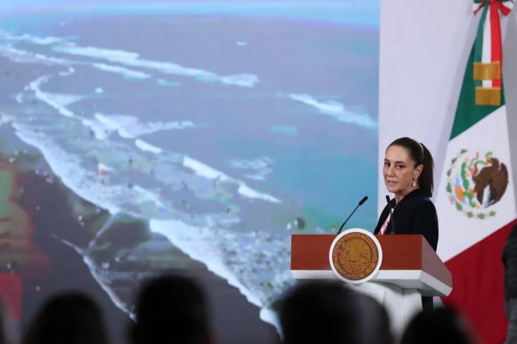 Sheinbaum anuncia observatorio en el Golfo de México tras derrames de hidrocarburos