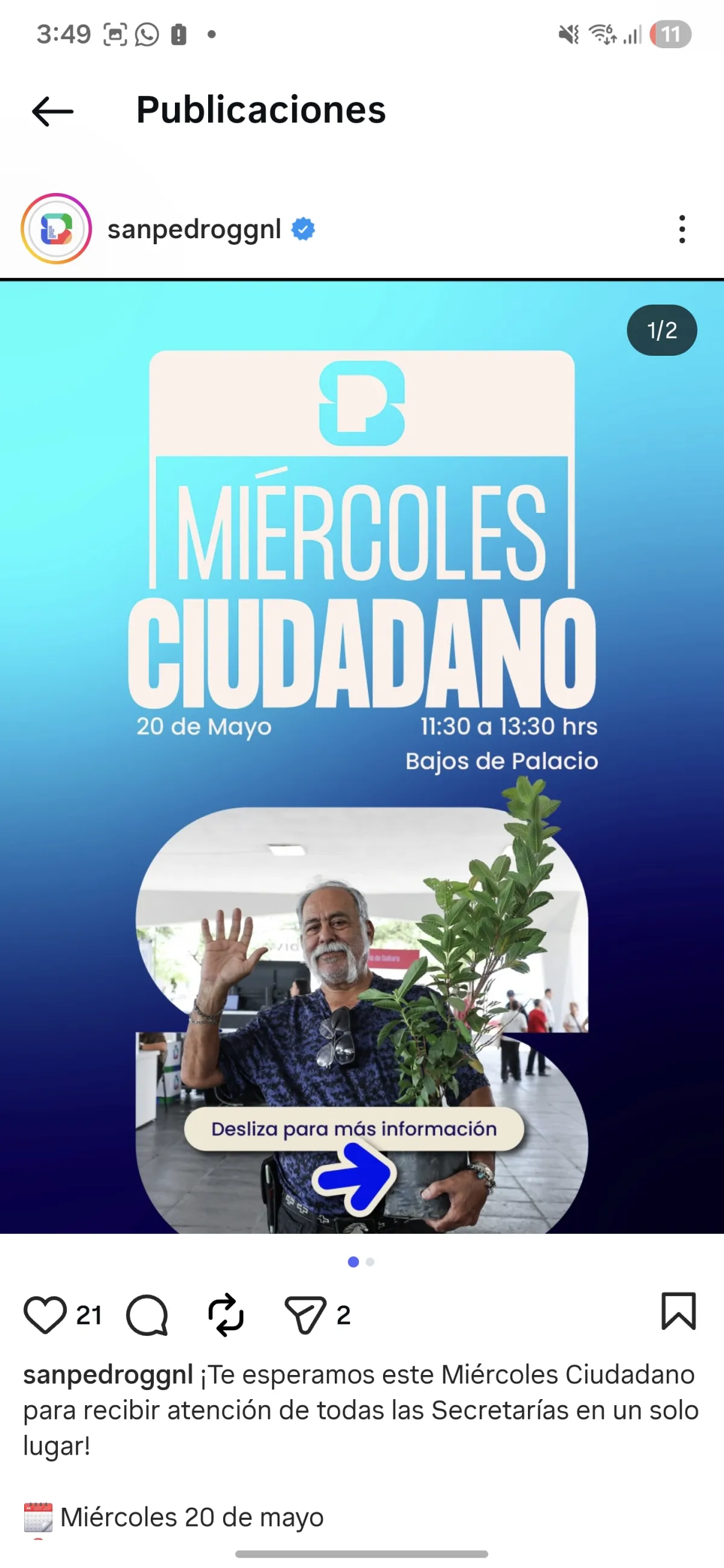 Invitan a ciudadanos a realizar trámites y acceder a servicios municipales en Miércoles Ciudadano
