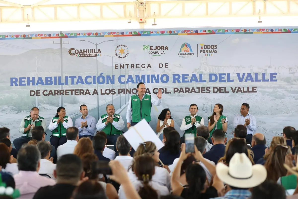Entregan modernización del bulevar Real del Valle en Ramos Arizpe; mejorará traslados y seguridad vial