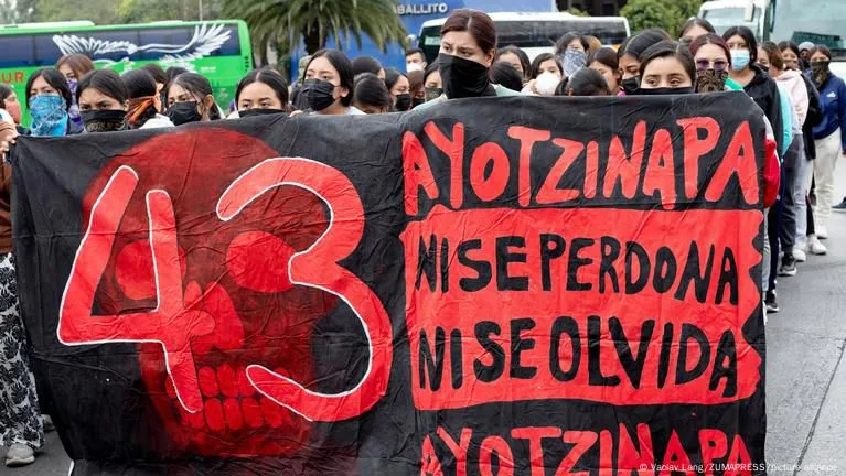 Protestas en Guerrero por el caso Ayotzinapa a 11 años de la desaparición